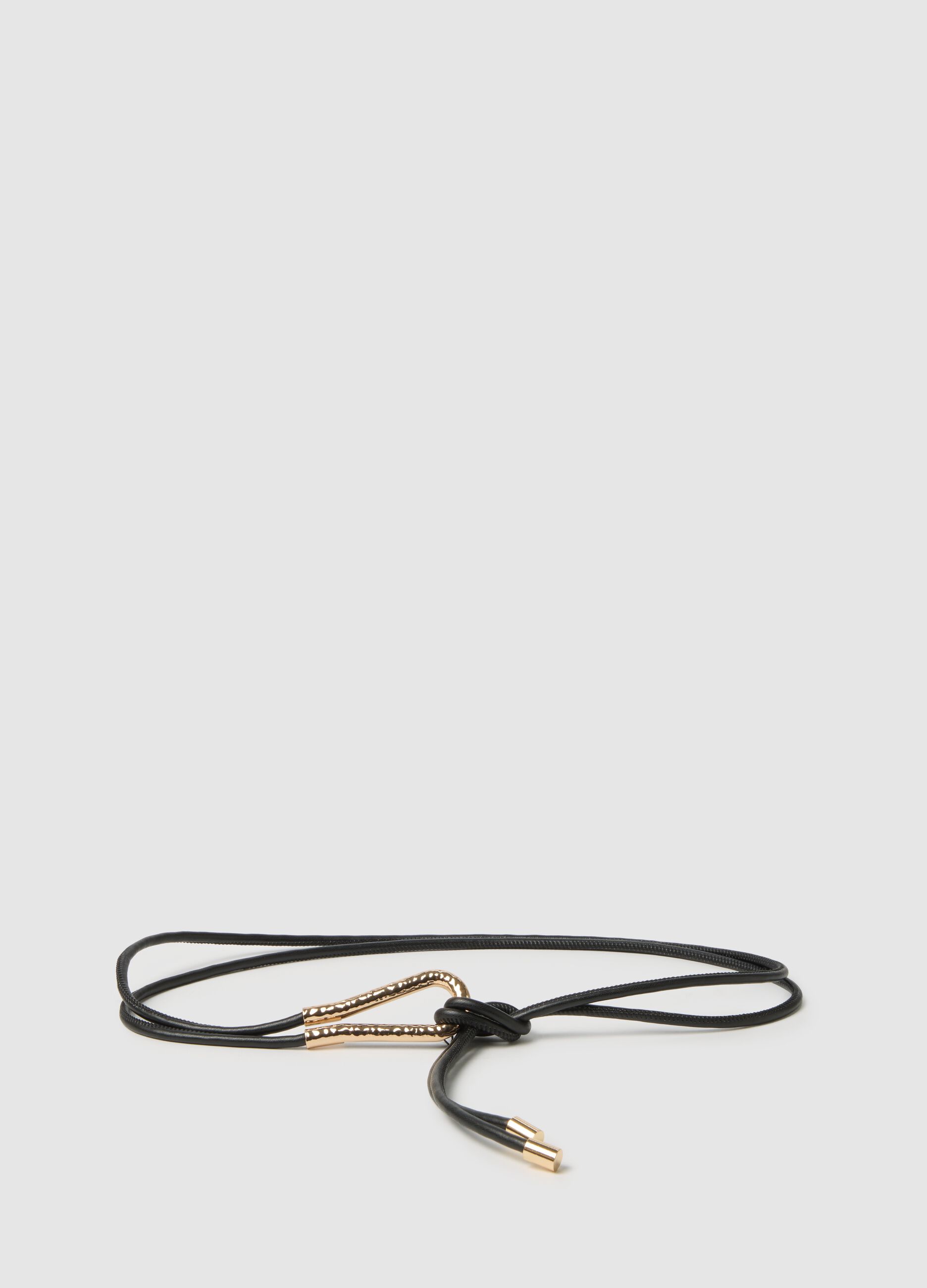 Black Belt with Gold Detail
