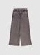 Grey Denim Wide Leg Girls' Trousers_3