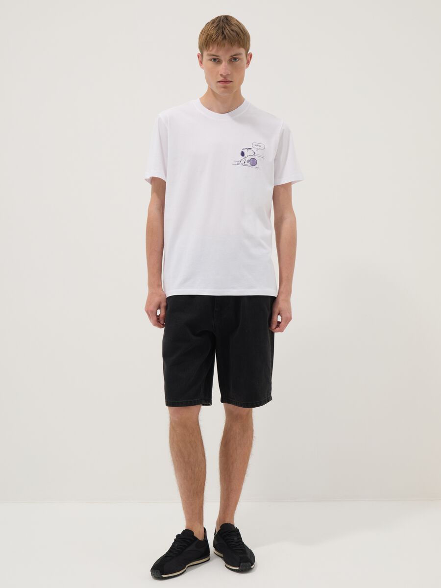 White pure cotton short-sleeve T-shirt_1