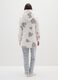 White Sherpa Dressing Gown with Grey Hearts_3