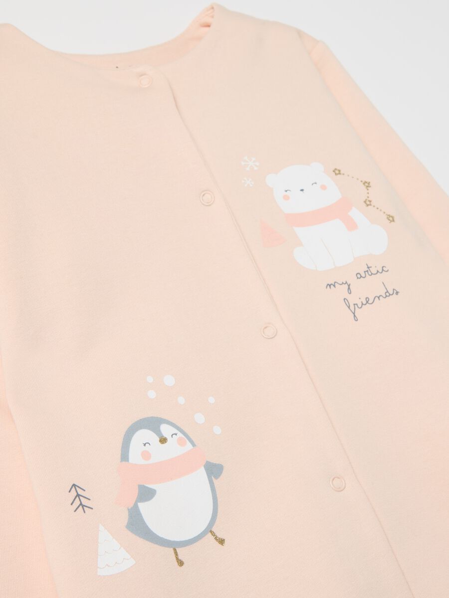 Two-pack onesies in organic cotton with feet_3