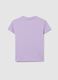 Girls&rsquo; purple regular fit T-shirt in 100% cotton_4