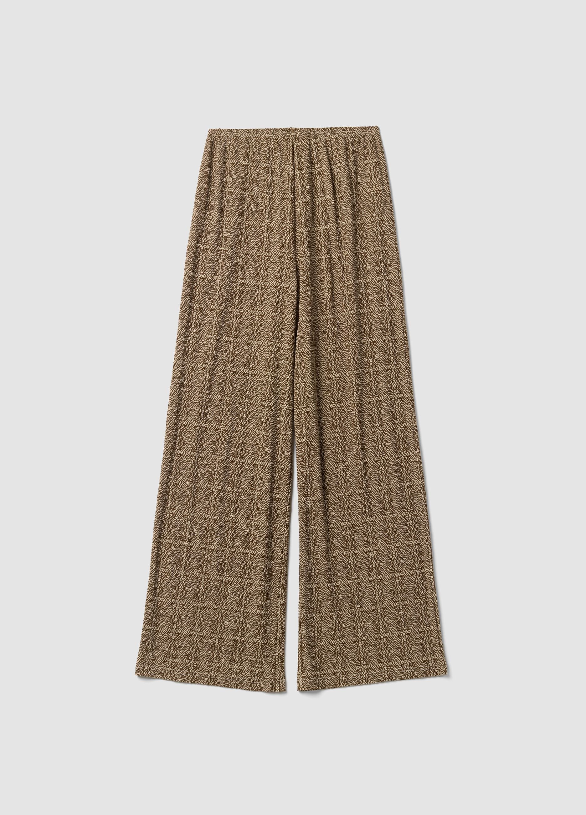 Brown maternity trousers relaxed fit