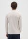 Beige fleece regular fit sweatshirt_2