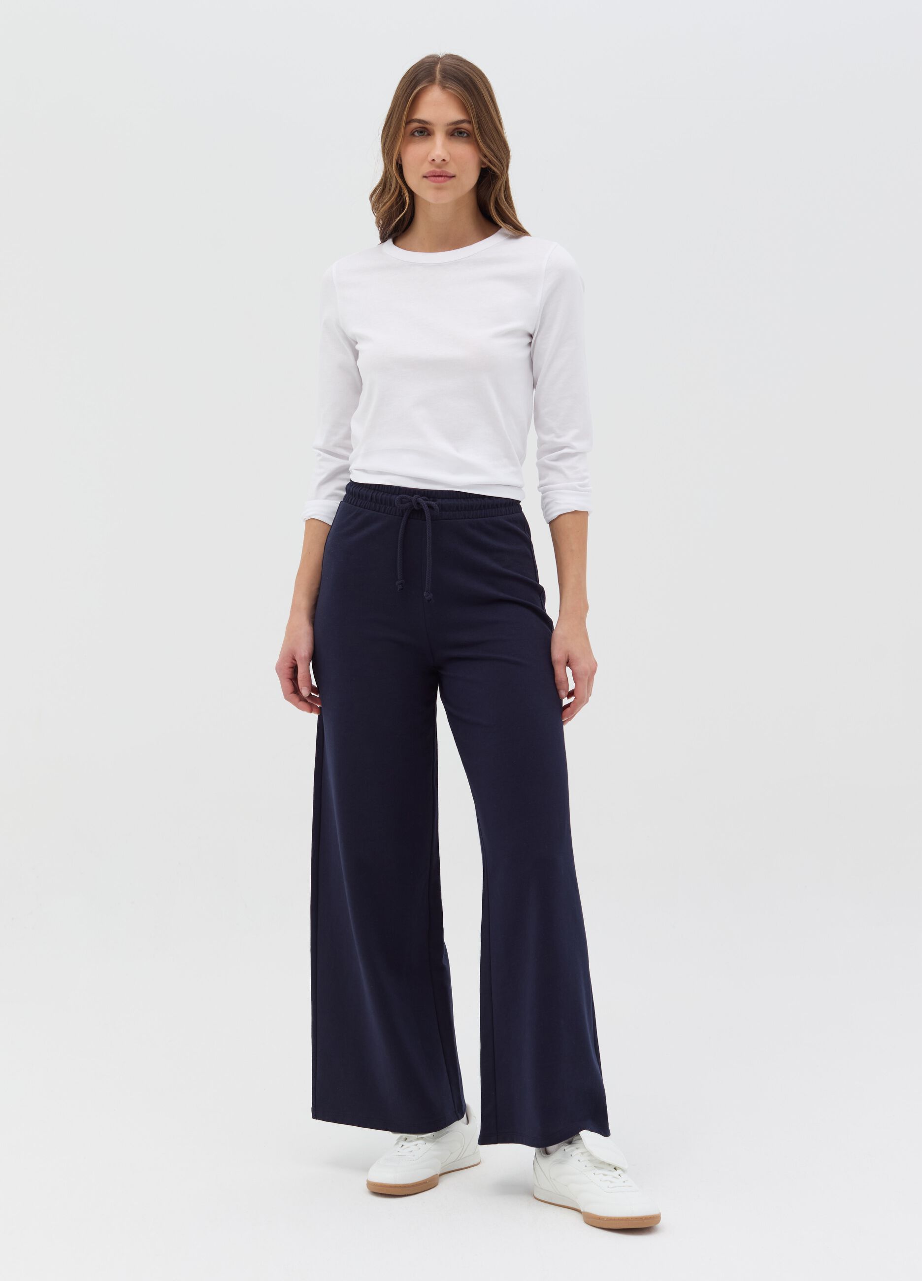 Essential long-sleeved T-shirt in cotton