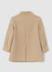 Girls' beige regular fit coat with buttons_1