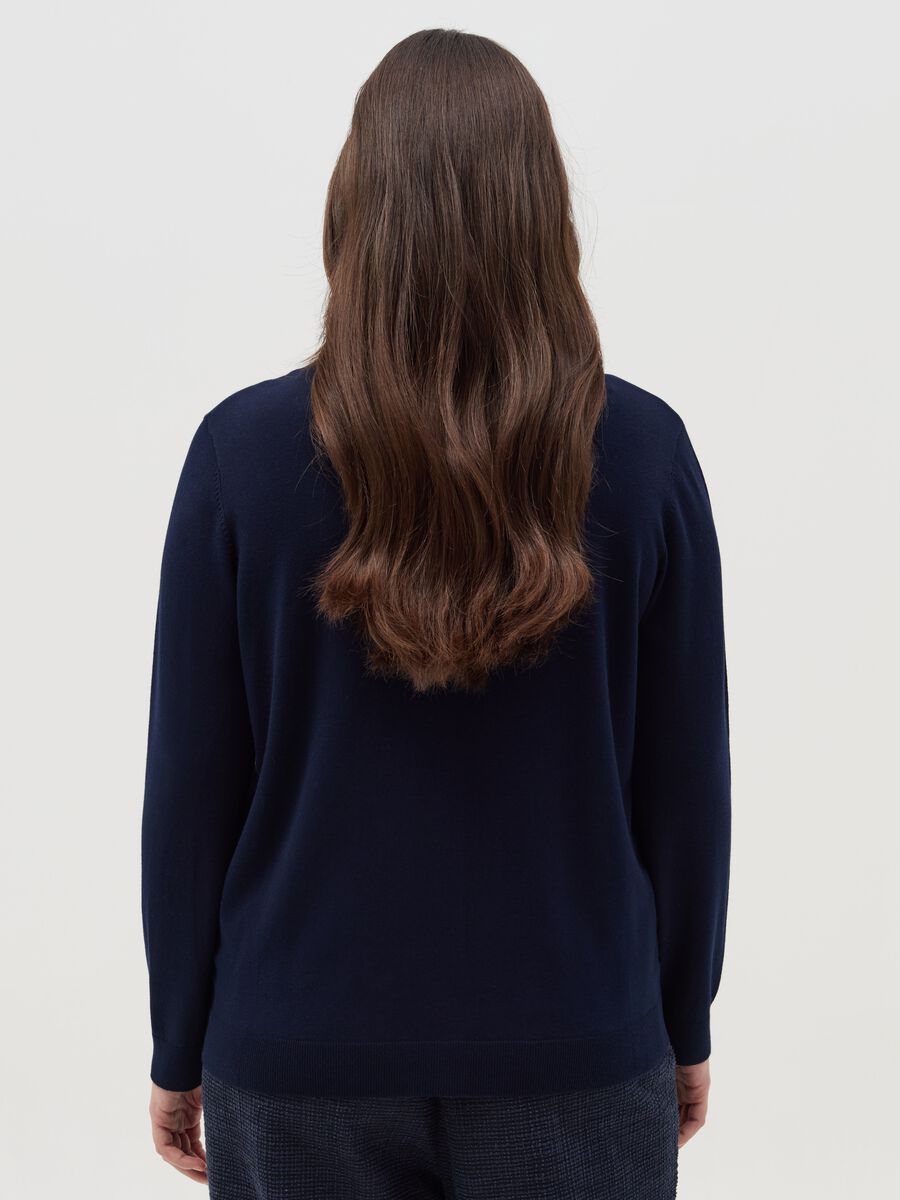 Curvy cardigan with round neck_3