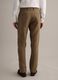 Brown pure linen regular fit trousers_3
