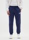 Blue Jogging Trousers in Cotton Blend_1