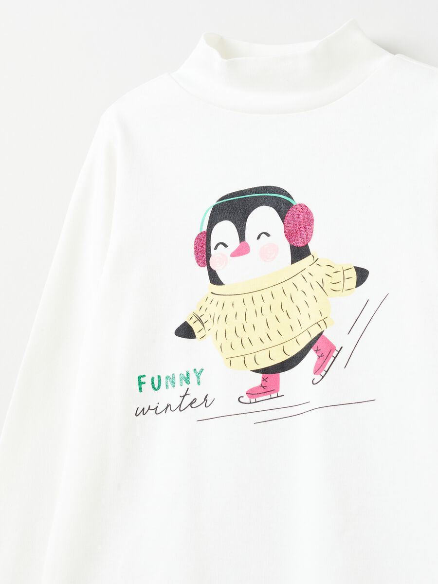 Long-sleeve turtle-neck t-shirt with glitter_2