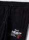 Black cotton-blend joggers with Miami Heat print, regular fit_1