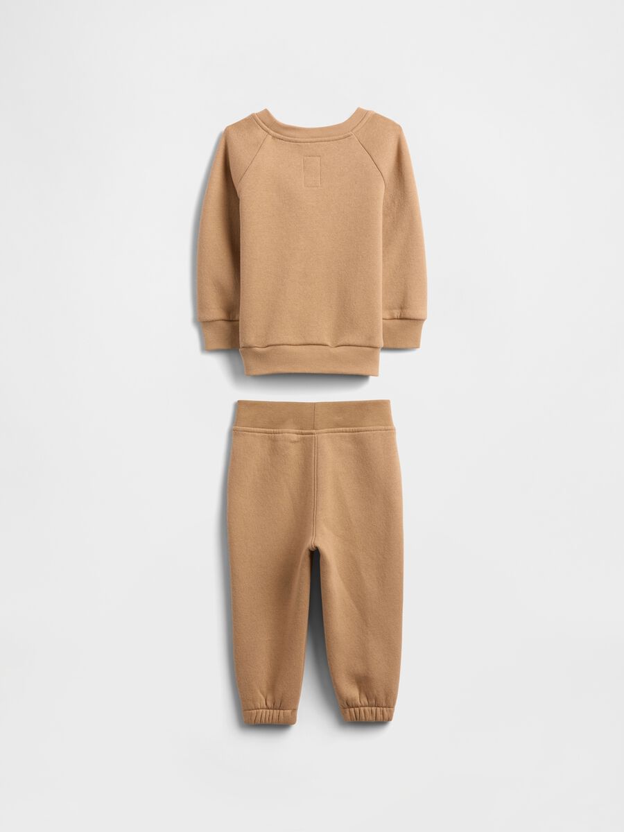 Brown cotton blend set_1