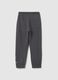Children's grey jogger trousers in pure cotton_1