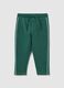 Kids' regular fit green pure cotton trousers_0