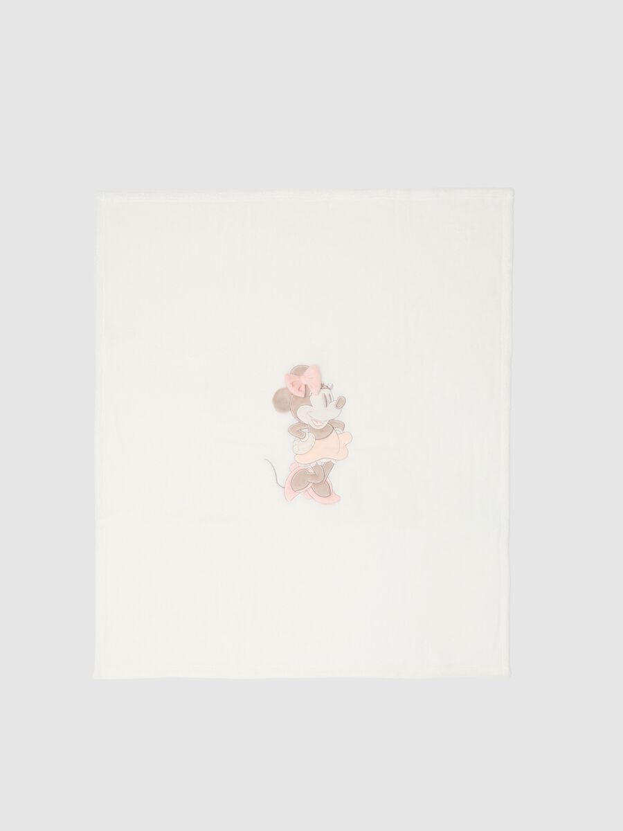 White Baby Blanket with Disney Print_1