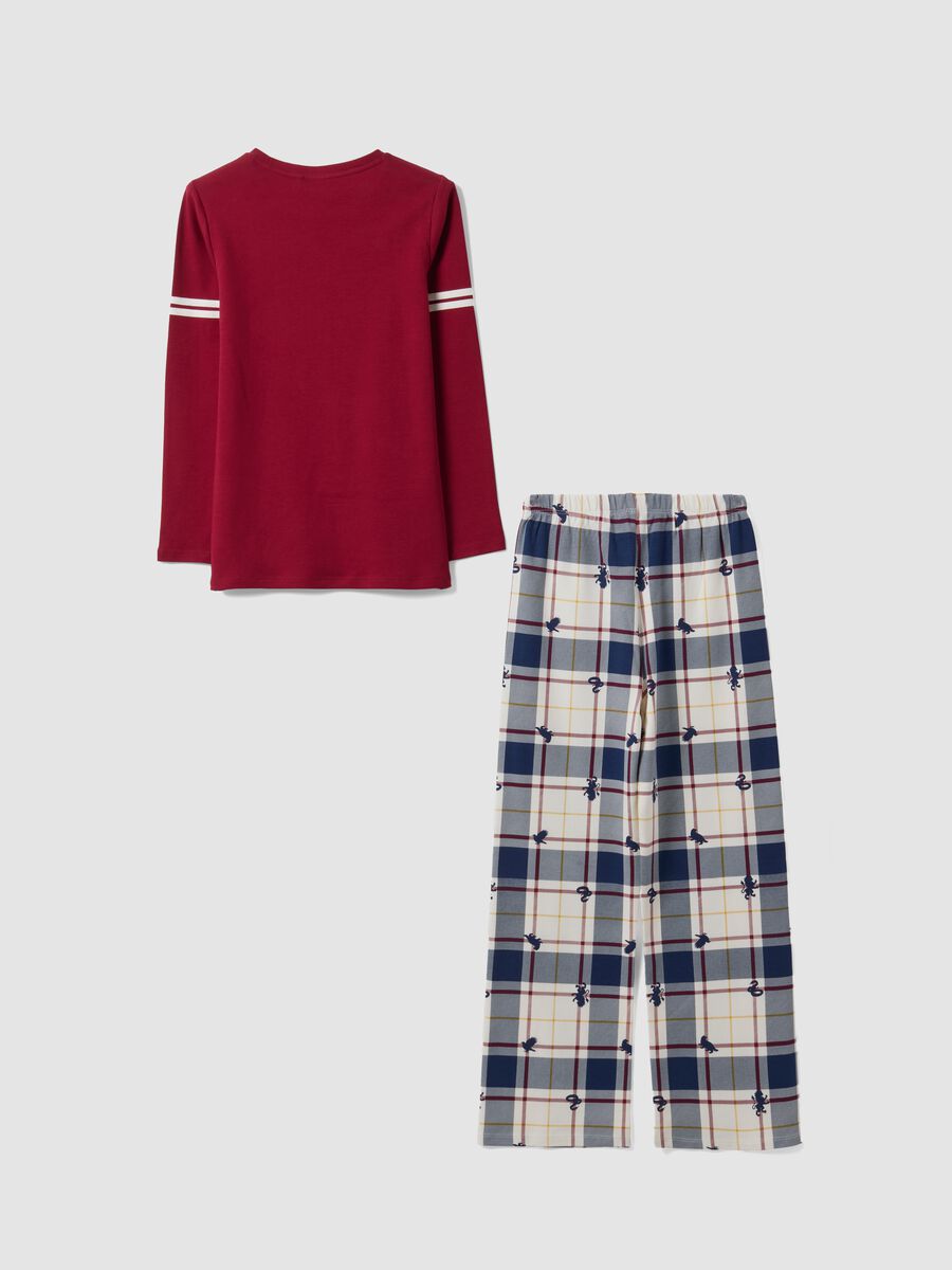 Red Harry Potter-themed pyjamas in pure organic cotton for girls_1