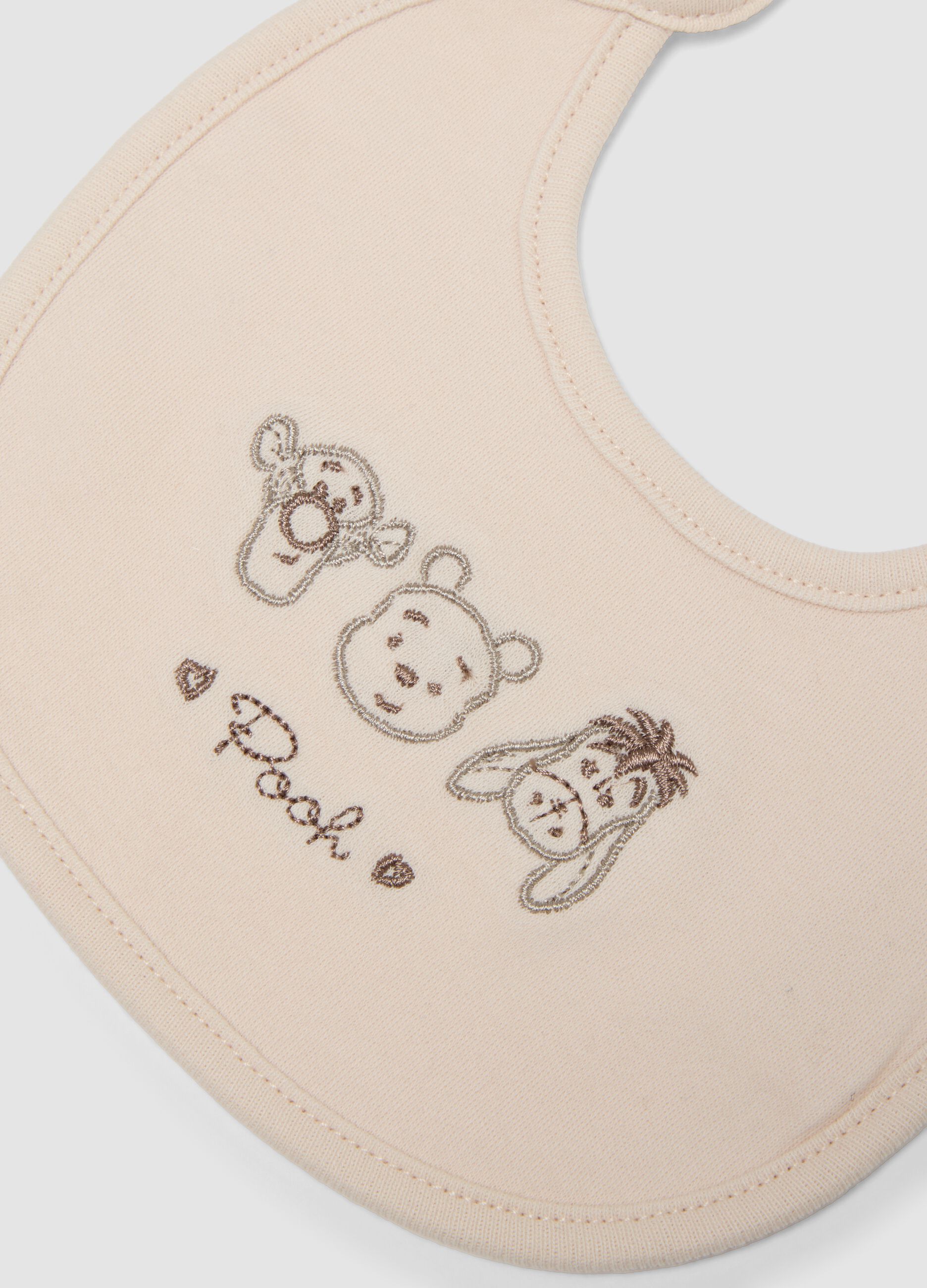 2-pack of multicolour pure organic cotton bibs with Winnie the Pooh print