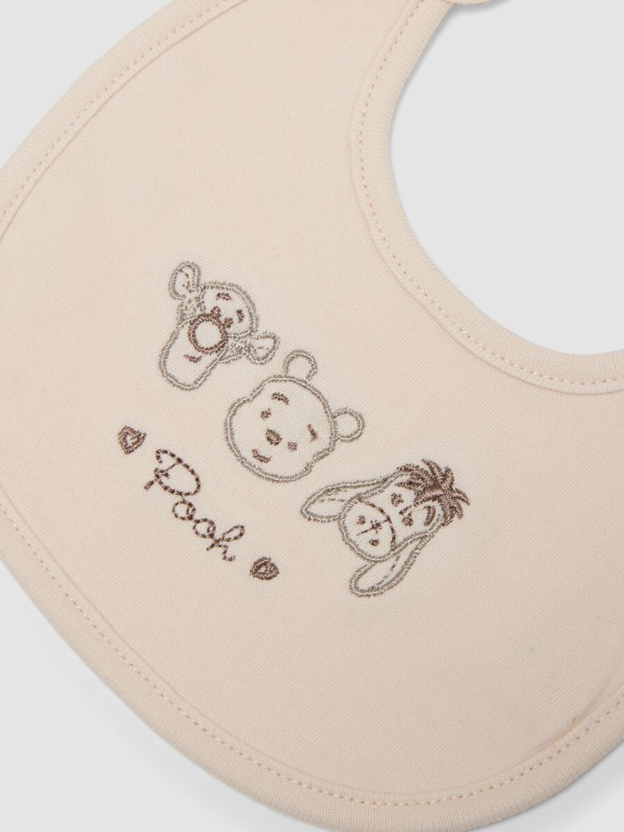 2-pack of multicolour pure organic cotton bibs with Winnie the Pooh print_1