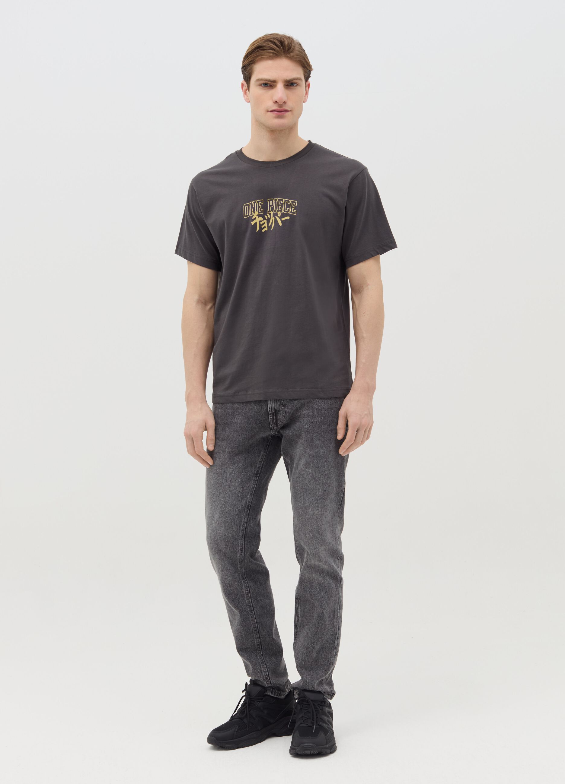 T-shirt in cotone stampa One Piece