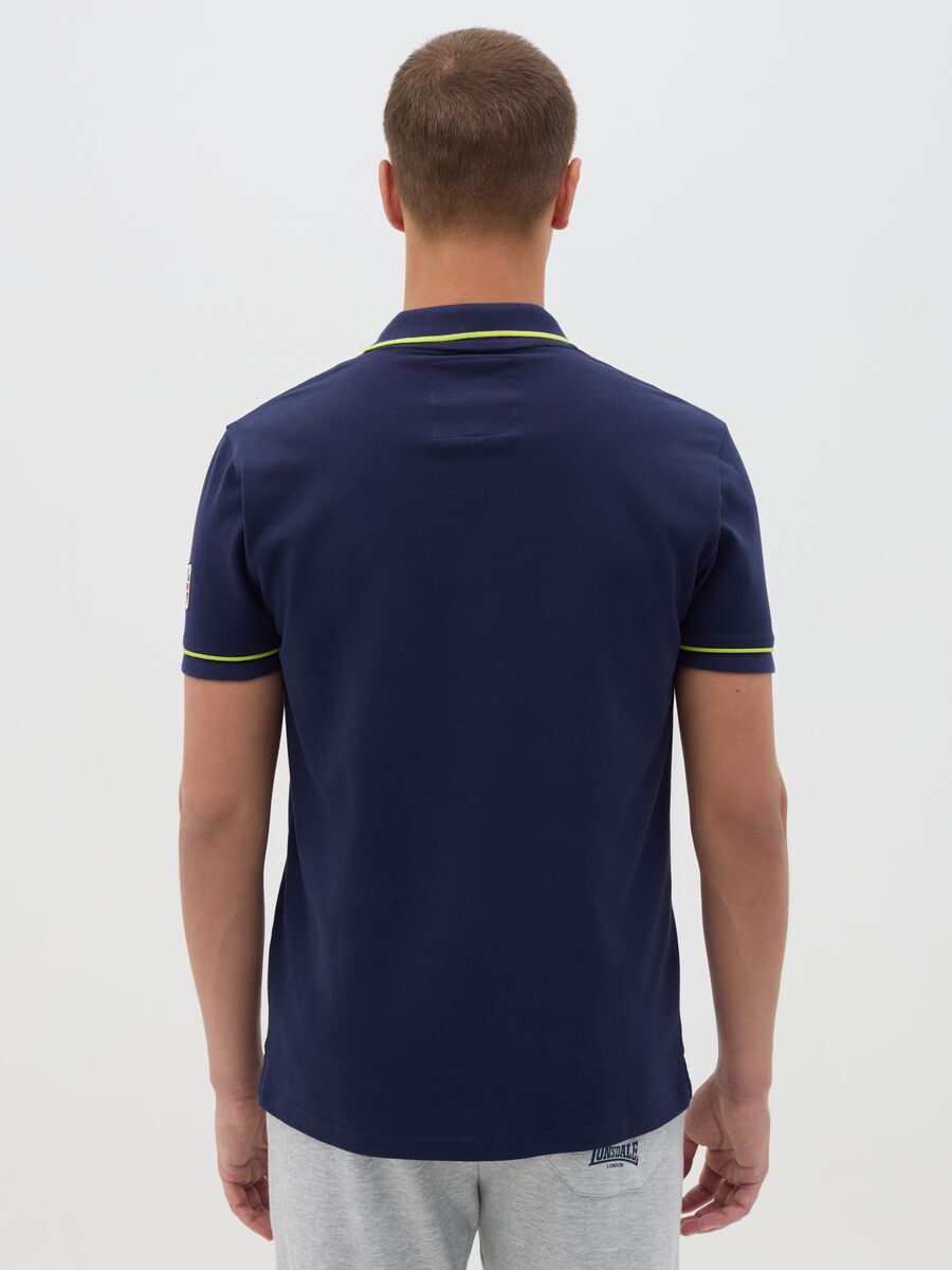 Lonsdale blue cotton polo shirt_3