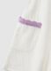 White pure cotton girl's dress regular fit with embroidery_3
