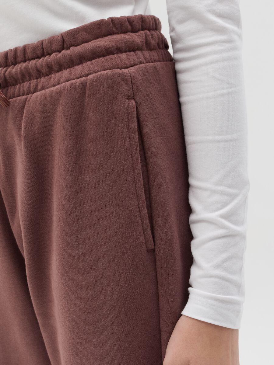 Essential joggers in fleece with drawstring_1
