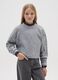 Grey crew neck jumper with lurex_0
