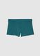 Boys' green stretch cotton boxer shorts_0