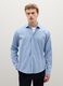 Blue shirt in cotton-wool blend regular fit_1