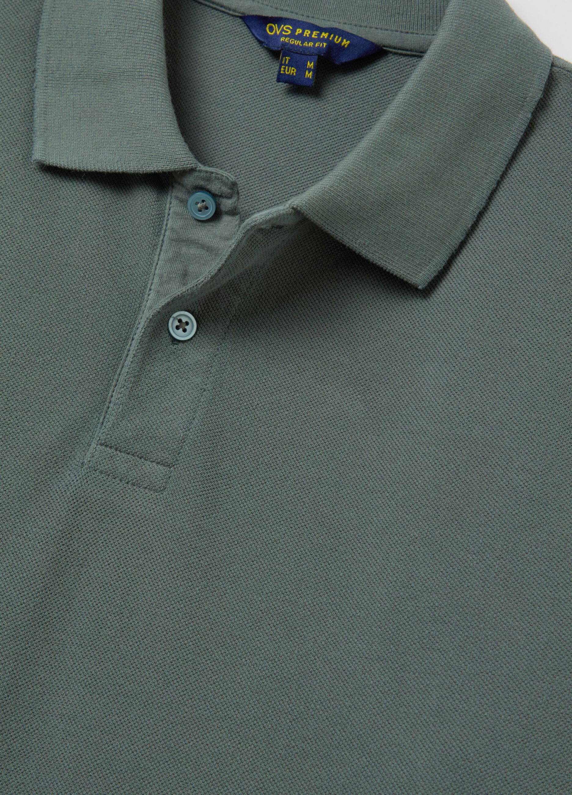 100% cotton piqué polo shirt
