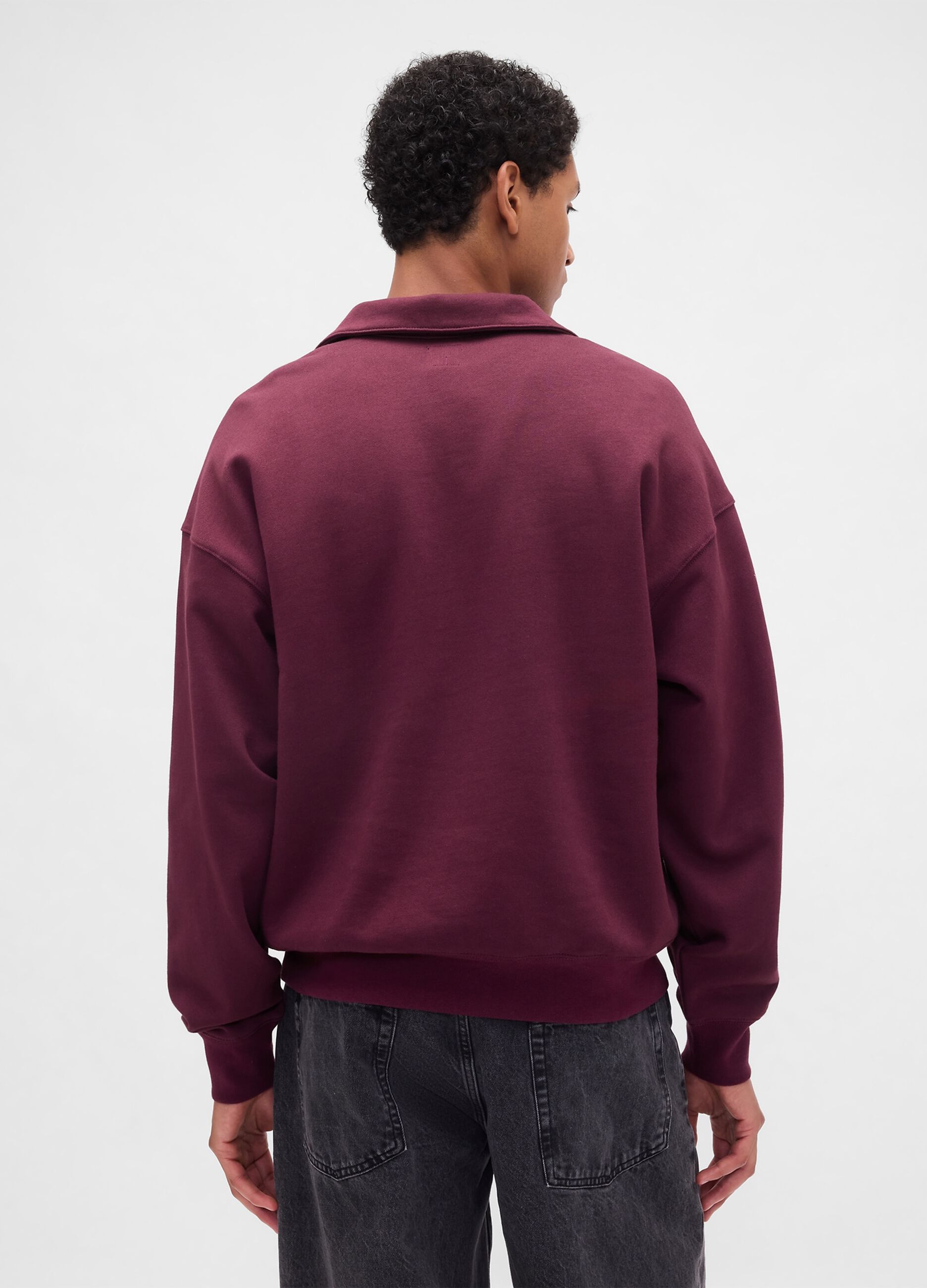 Purple Half-Zip Sweatshirt