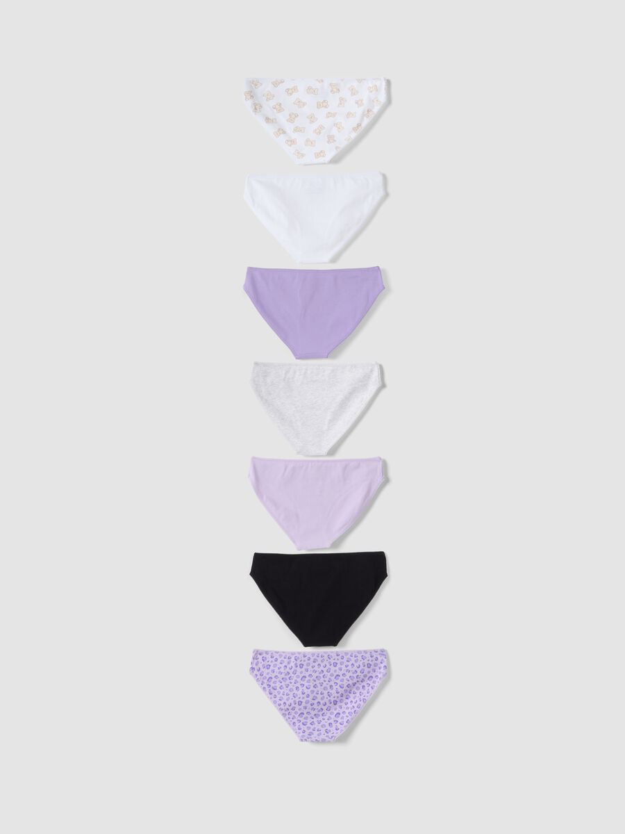Seven-pack of multicoloured organic stretch cotton briefs_1