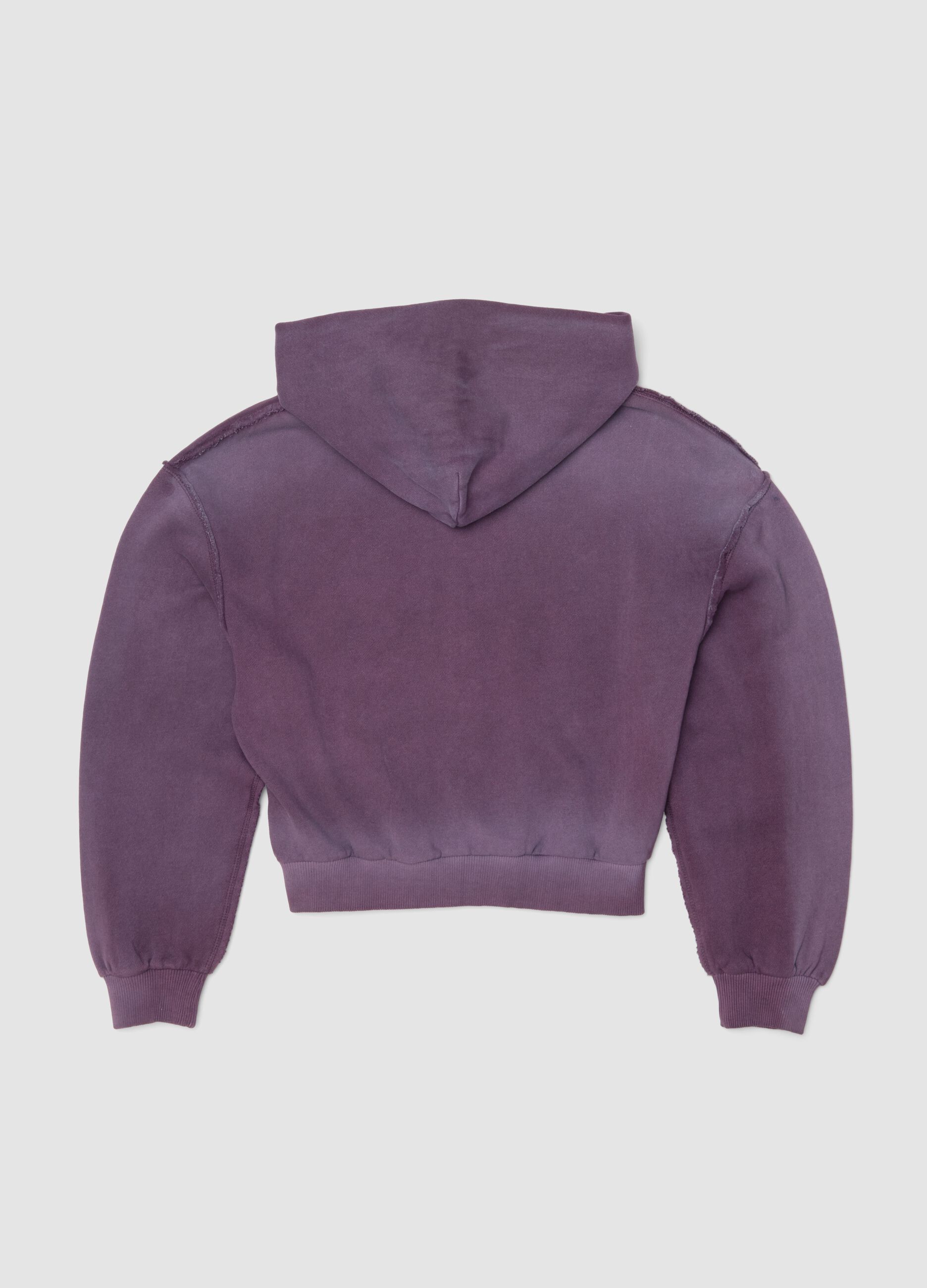 Sunfaded Full-Zip Hoodie Burgundy