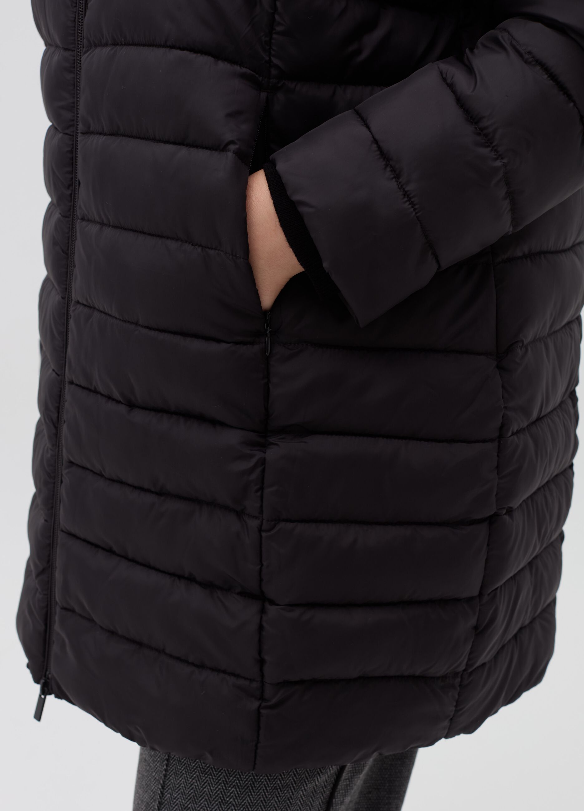 Piumino lungo con cappuccio Curvy MYA da Donna OVS