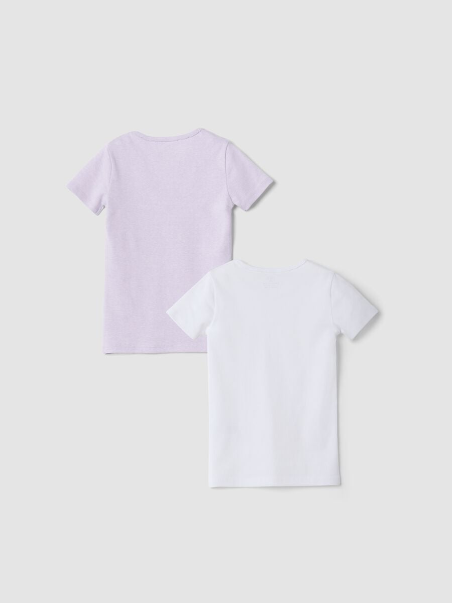 2-pack purple crew-neck T-shirts in pure organic cotton_1