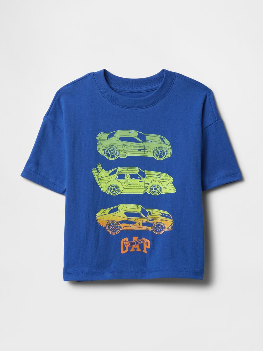 Blue T-shirt with car print_0