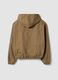 Beige pure cotton hooded jacket, oversized fit_1