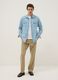 Beige stretch-cotton regular-fit chino trousers_0
