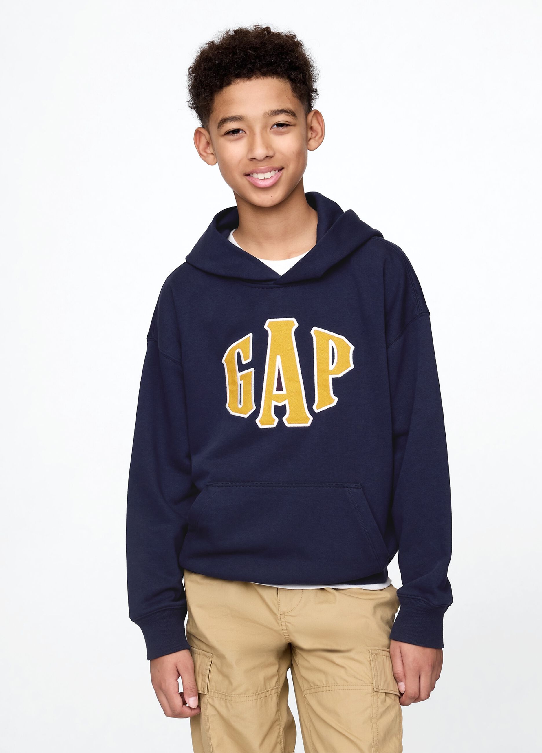 Blue hoodie with GAP logo