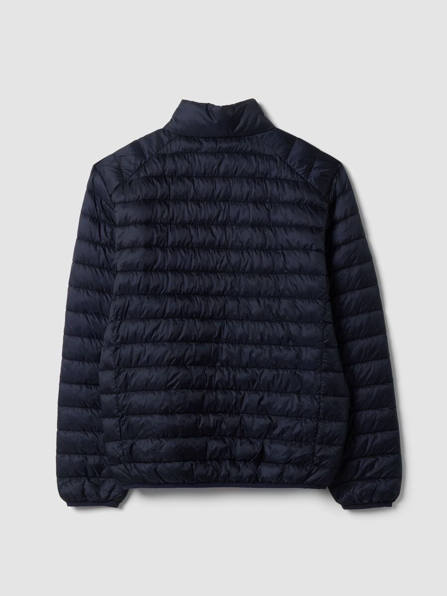 Blue ultralight padded regular-fit jacket with zip_2