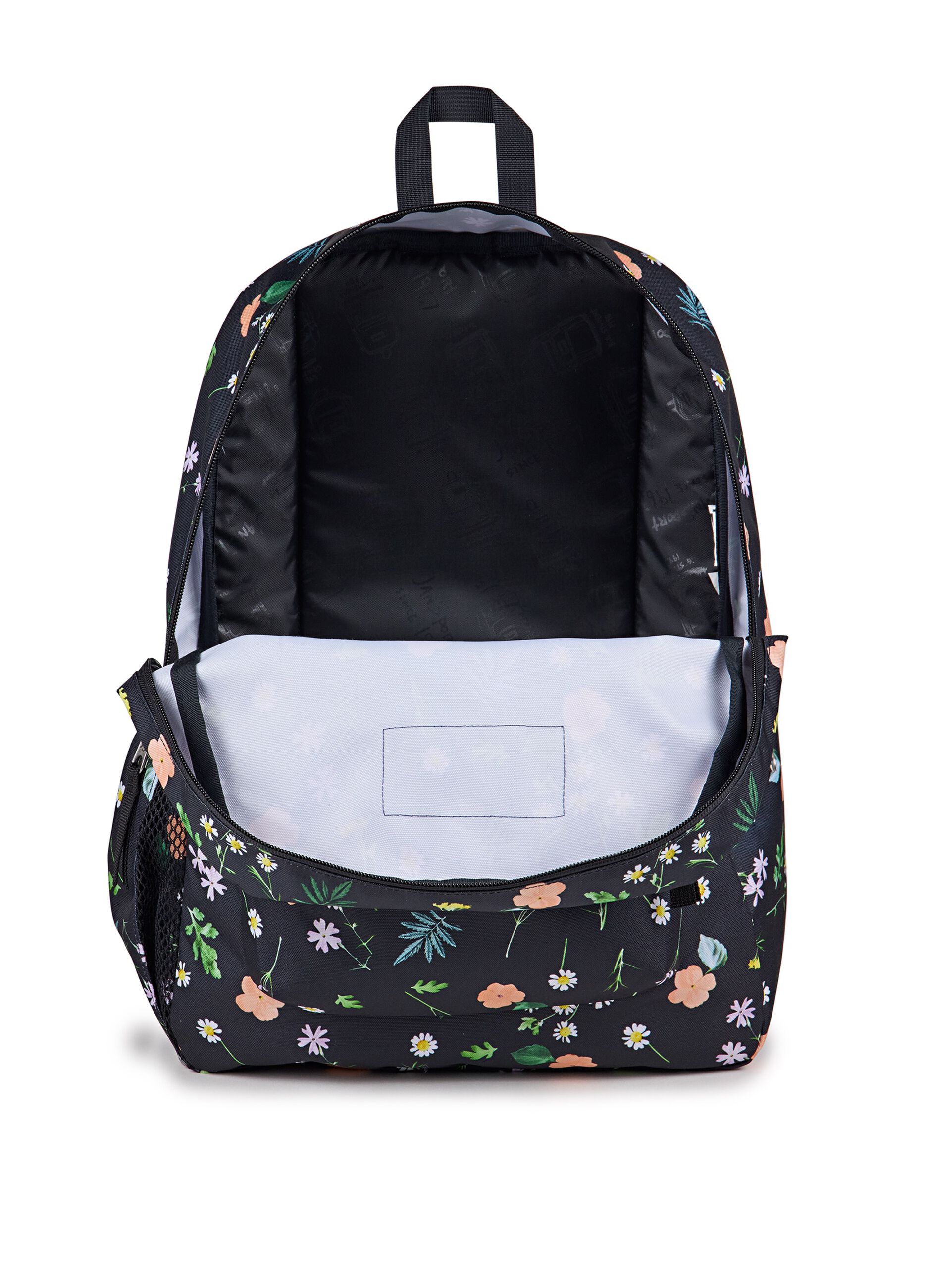 Cross Town backpacks with small flowers