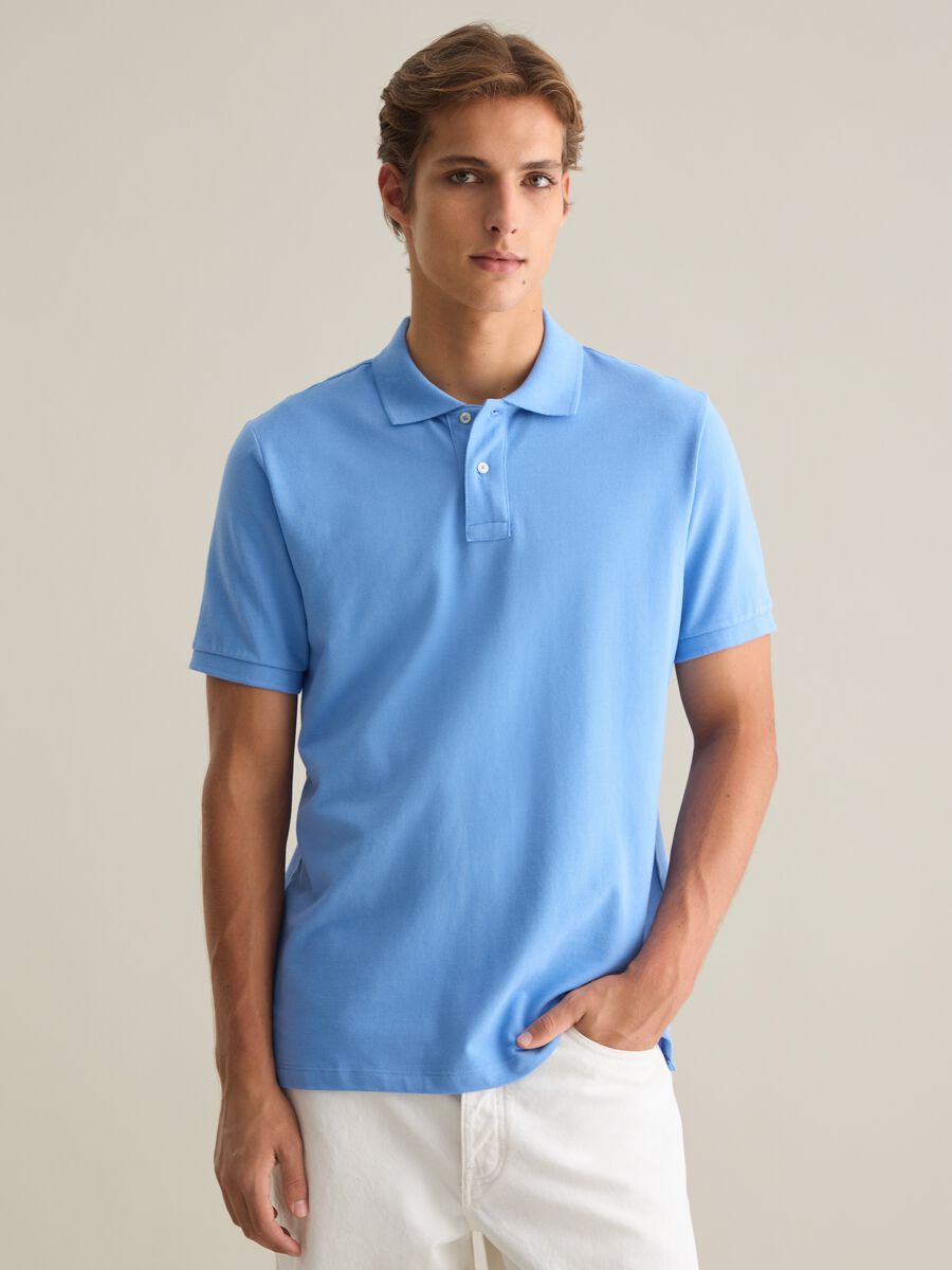 Cotton Blue Polo_0