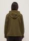 Regular fit green cotton blend parka jacket with hood_2