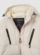 Beige Padded Jacket with Hood and Zip_1