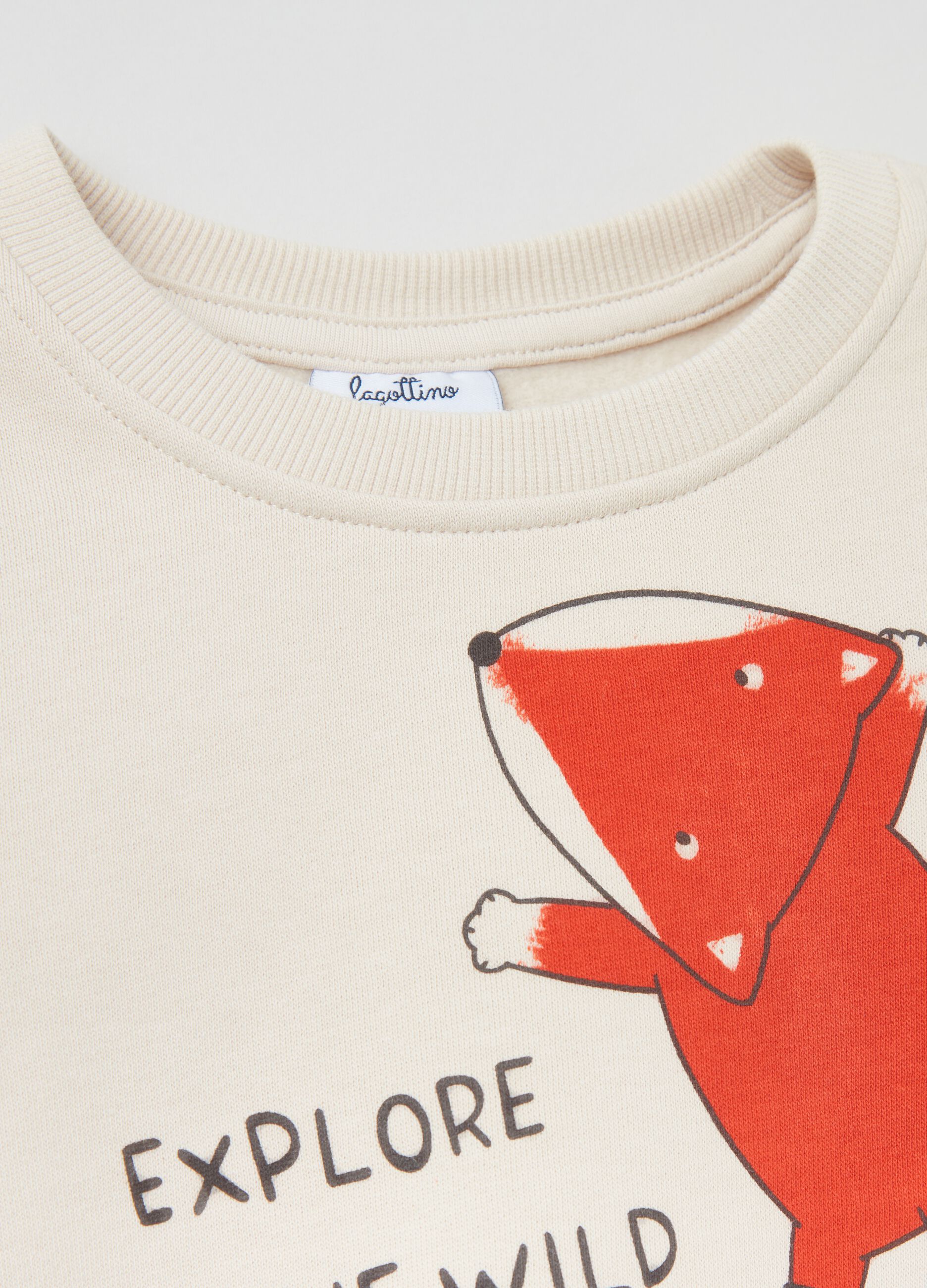 Felpa in cotone con stampa_1