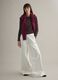Brown regular fit cotton-blend jumper with a knitted pattern_1