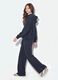 Jogger grigi wide leg in misto cotone con strass_0