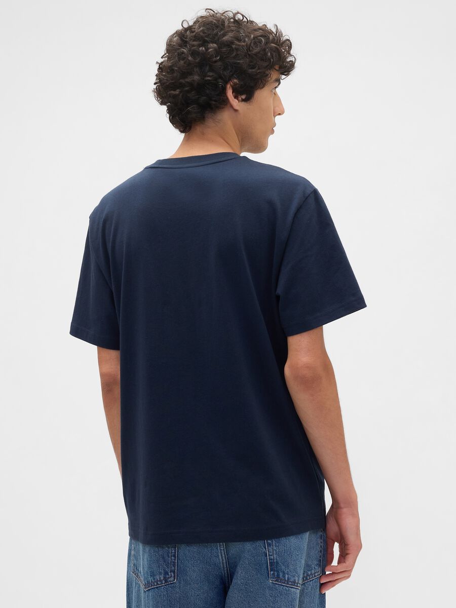 Pure cotton T-shirt with front print_1