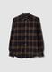 Multicolour pure cotton checked flannel shirt, regular fit_0