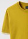 Yellow viscose blend crew neck sweater regular fit_5